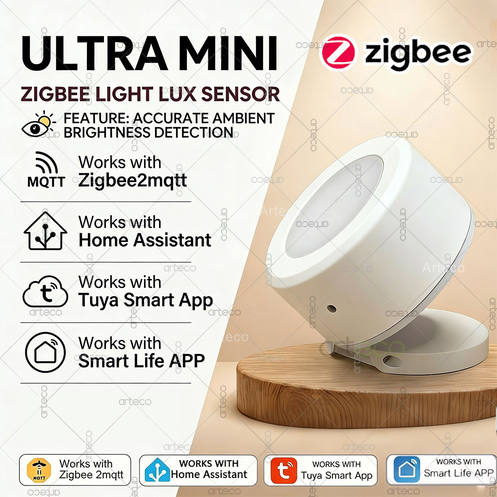 Smart Home Miniature - Ultra Mini Zigbee Lichtsensor verlichtingssterkte Detector