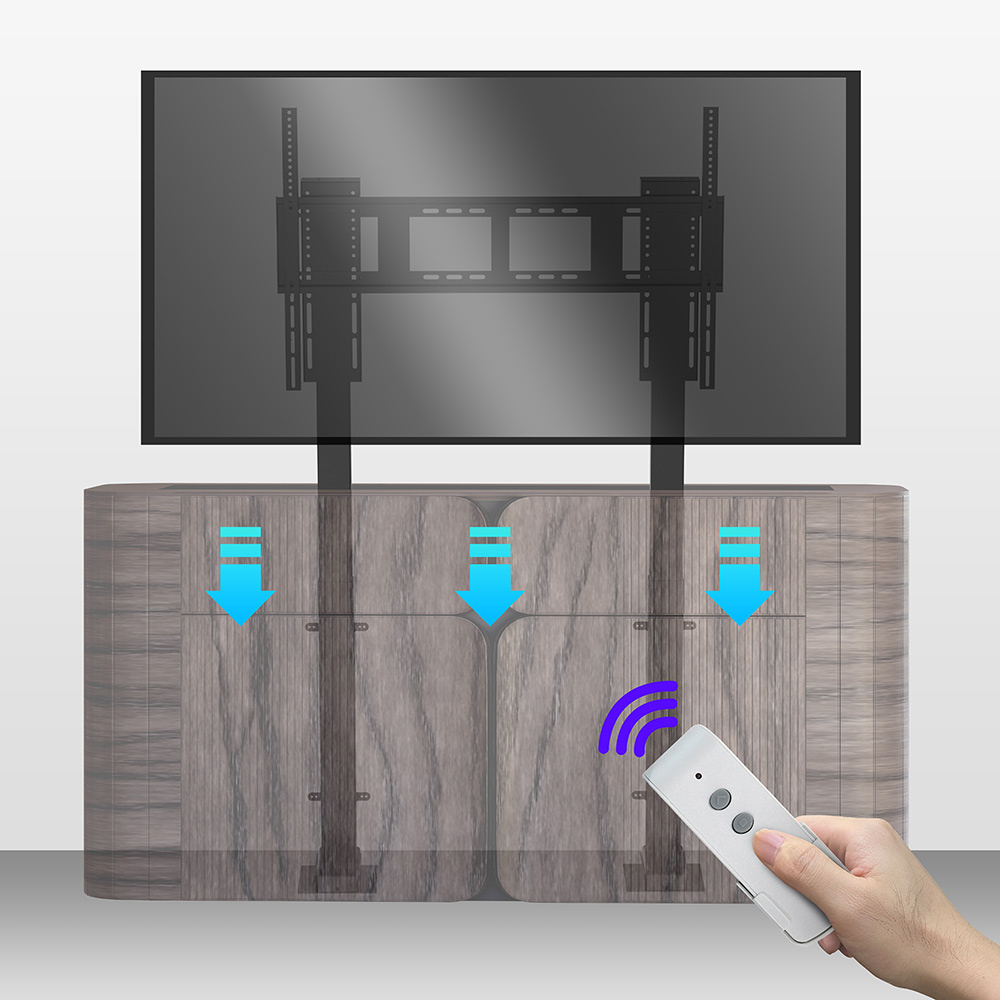 Smart Home Tv - Gemotoriseerd mechanisme automatisch systeem woonkamer elektrische