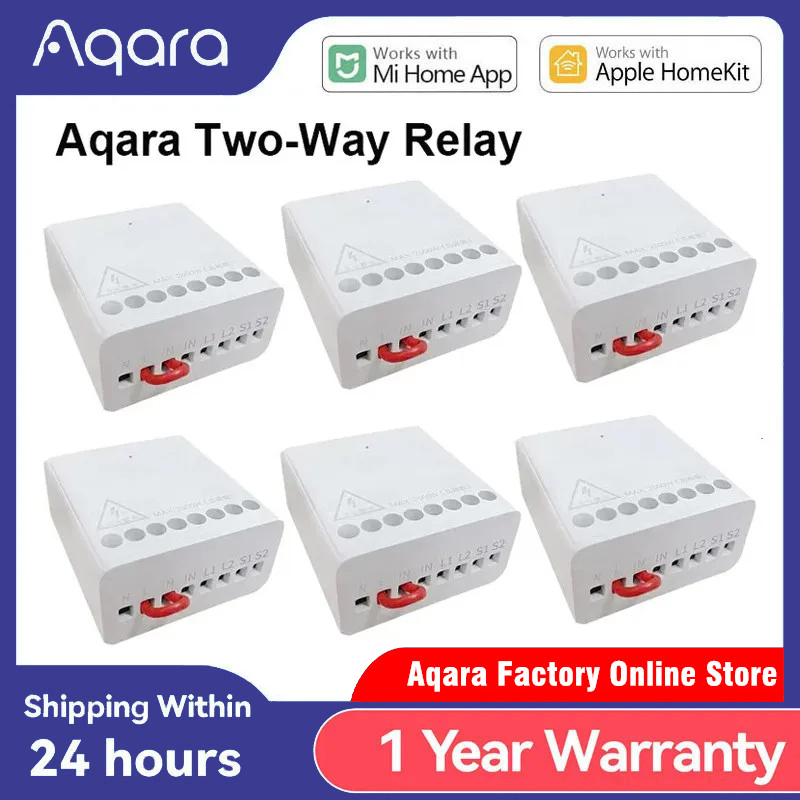 Smart Home Xiaomi Devices - Originele Aqara Smart tweewegbesturingsmodule relaisschakelaarcontroller Zigbee