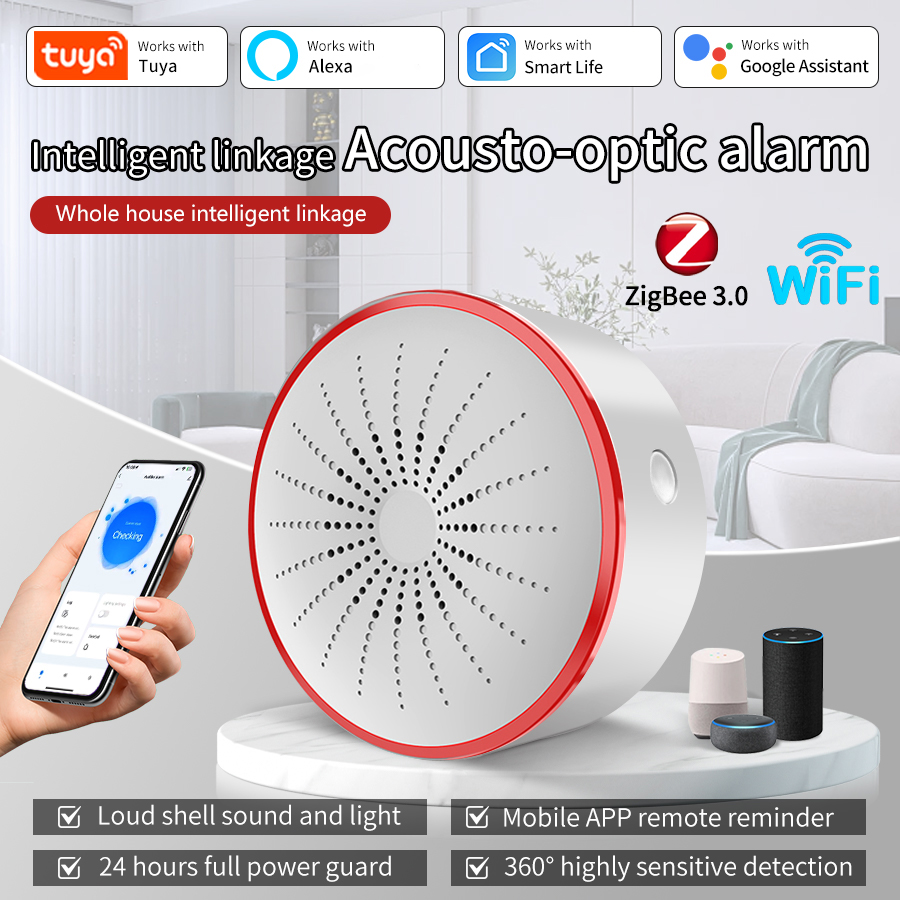 Smart Home Full System - Tuya WiFi ZigBee Smart Alarm Sirene
