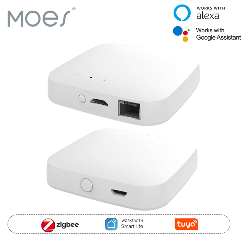Smart Home Dashboard - MOES Tuya ZigBee3.0 Smart Hub, draadloze/bekabelde