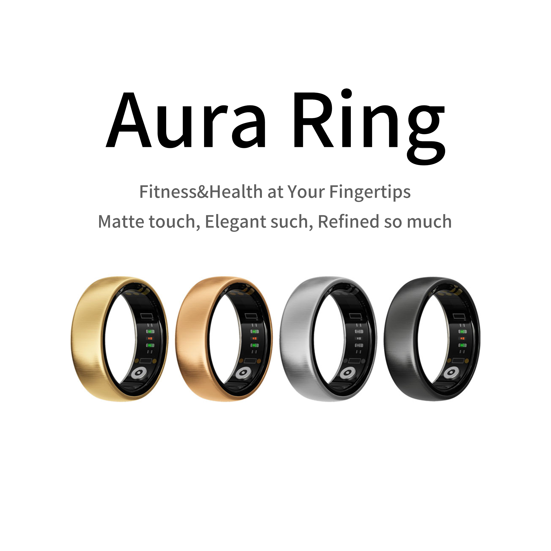 Smart Home Trainer - AURA Matt Smart Ring Fitness Sport