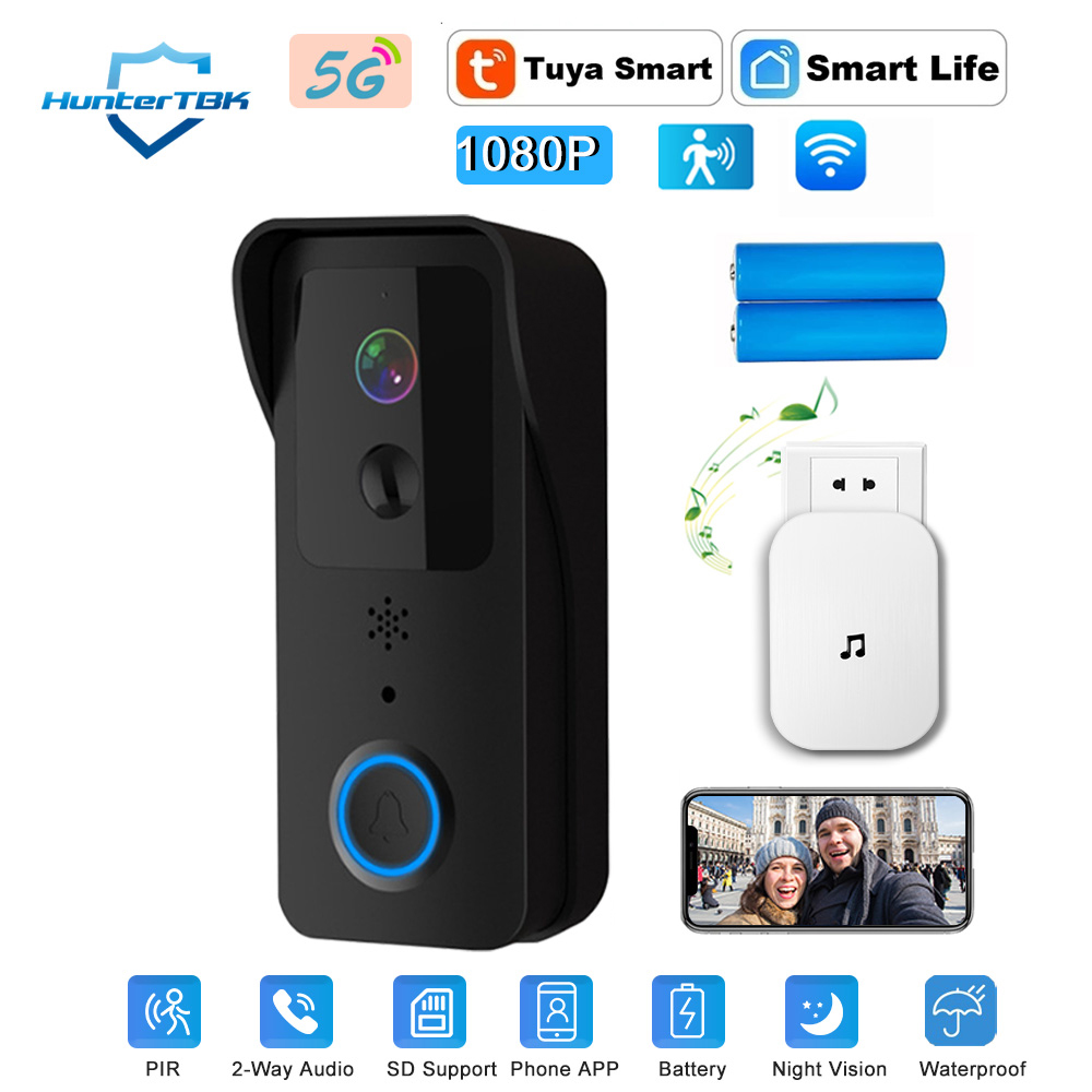Smart Home Video Doorbell Enhanced Security With Smart Doorbell - 1080P HD WiFi Deurbelcamera met Nachtzicht