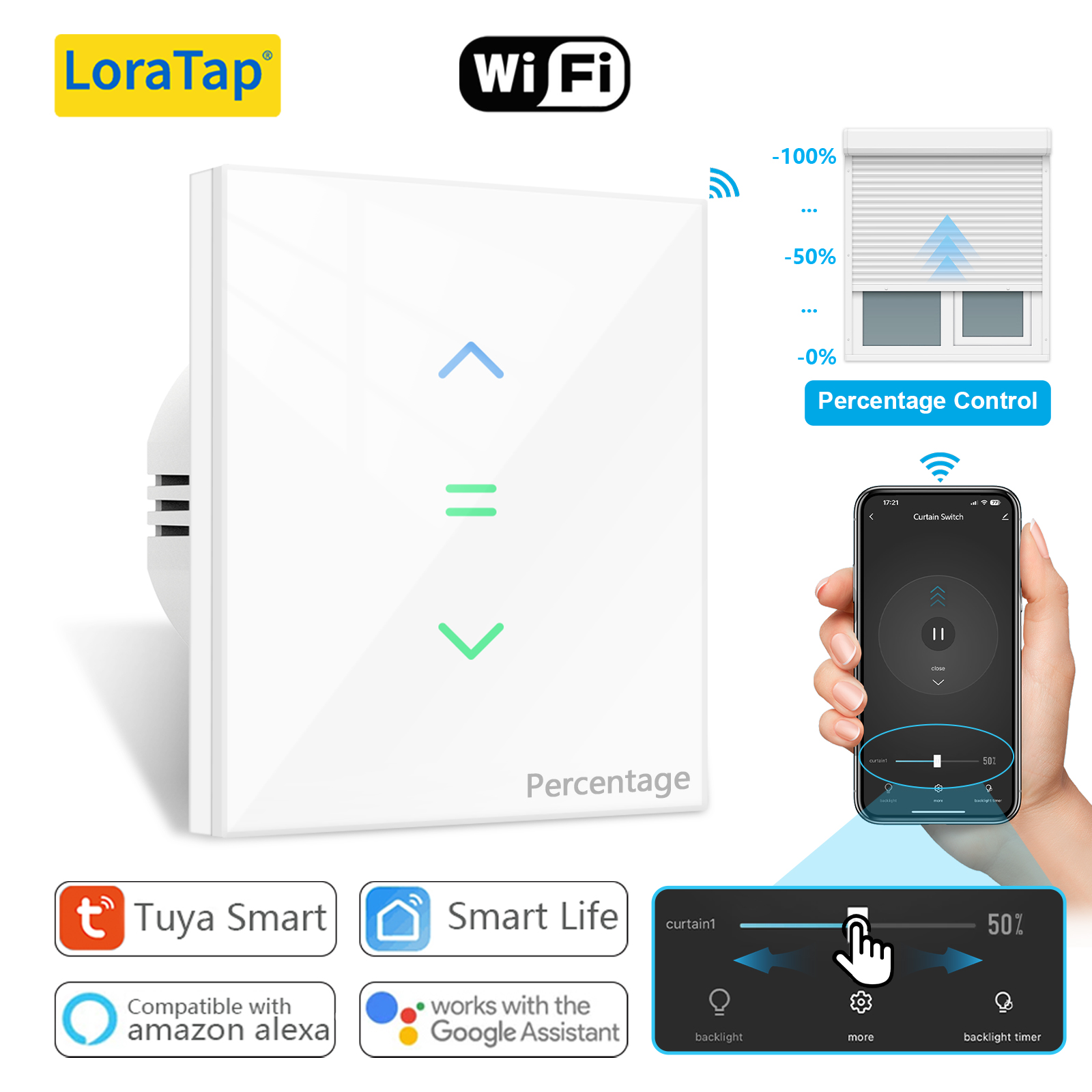 Smart Home Dashboard - 7e generatie Tuya Smart Life Rolluik