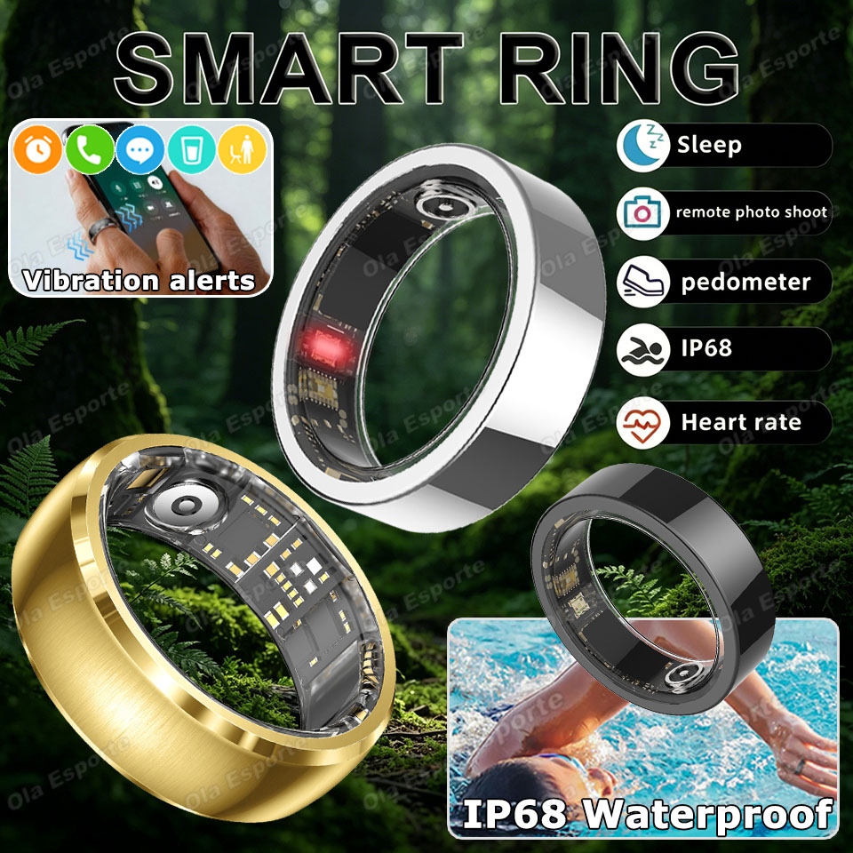 Smart Home Trainer - Verbeterde vibratieherinnering Slimme ring Waterdichte gezondheidsmonitor