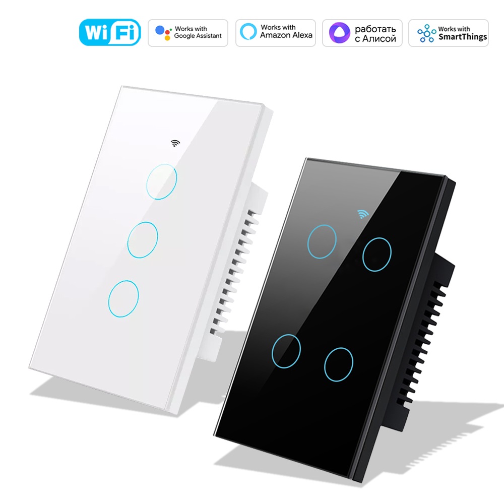 Smart Home Dashboard - Smart Life Wifi+Bluetooth Touch Light-wandschakelaar Amerikaanse