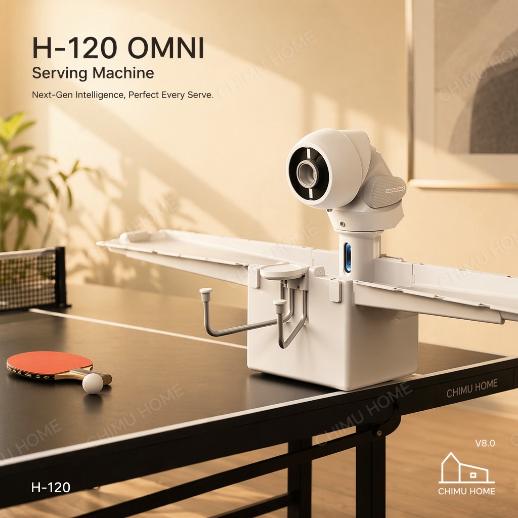 Smart Home Trainer - 【CHIMU HOME】OMNI Smart Tafeltennis Serveermachine APP-bediening