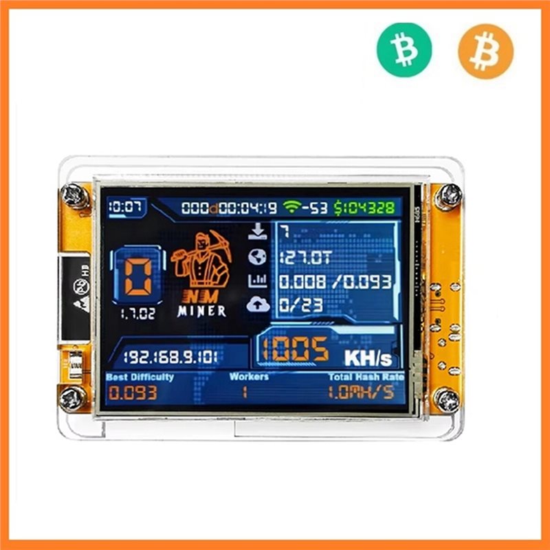 6X 1000KH/S Nmminer Nerdminer+ - Upgrade Smart Home recensie en prijs