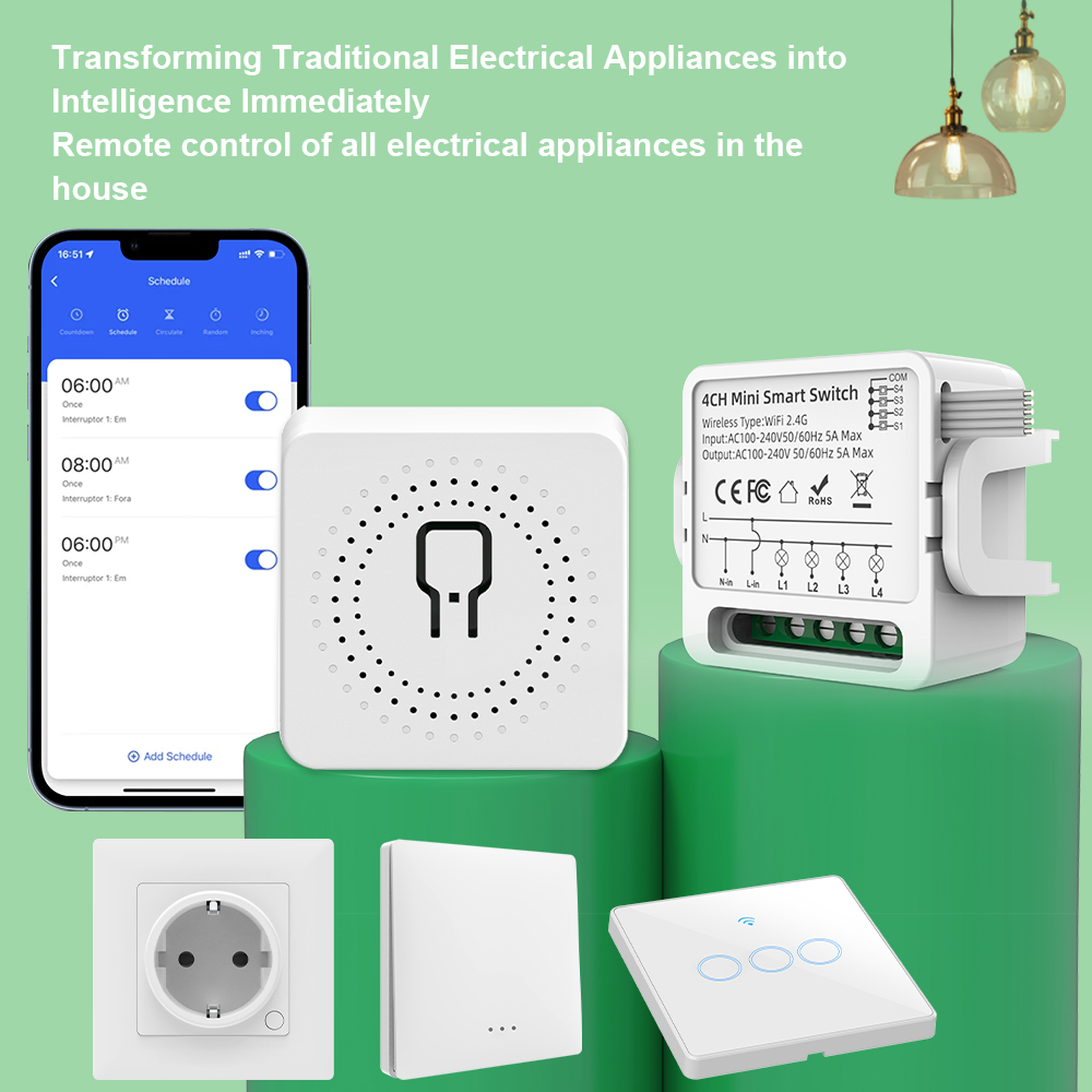 Tuya WiFi Smart Switch 1/2/3/4 - Smart Home Voice Control recensie en prijs