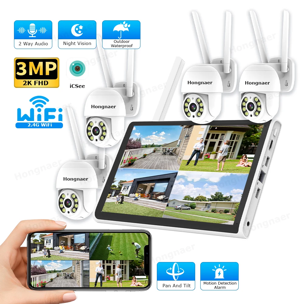 2026 Hongnaer 3MP 4-kanaals Wi - Security Ip Camera recensie en prijs