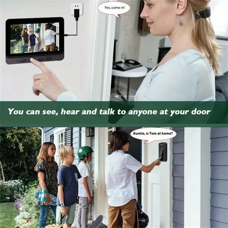 Slimme WiFi 2.4G draadloze deu - Smart Home Video Doorbell Enhanced Security With Smart Doorbell recensie en prijs