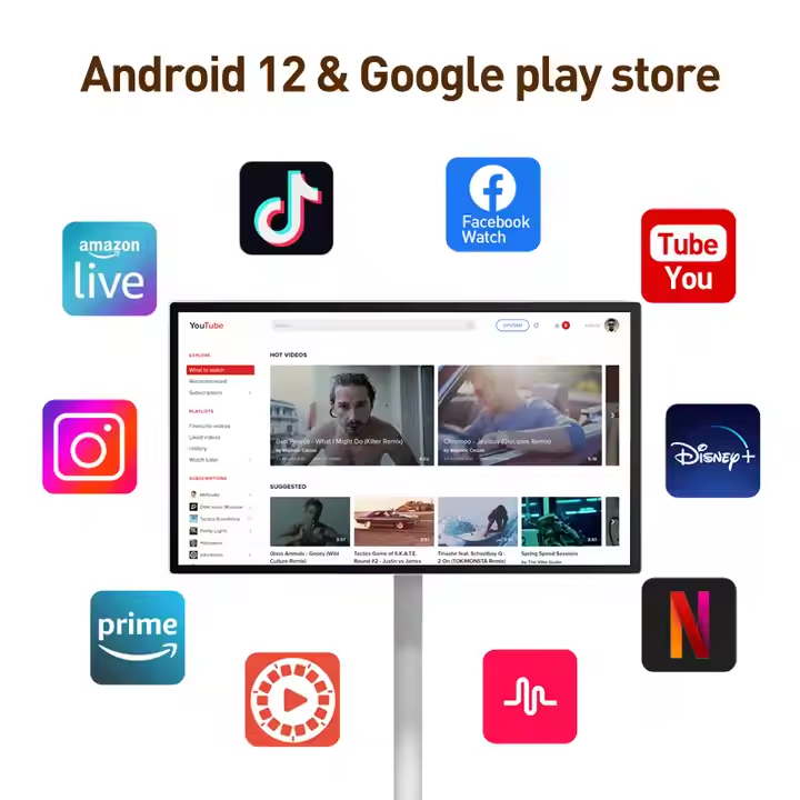 24-inch Android 12 draagbare L - Smart Home Tv recensie en prijs