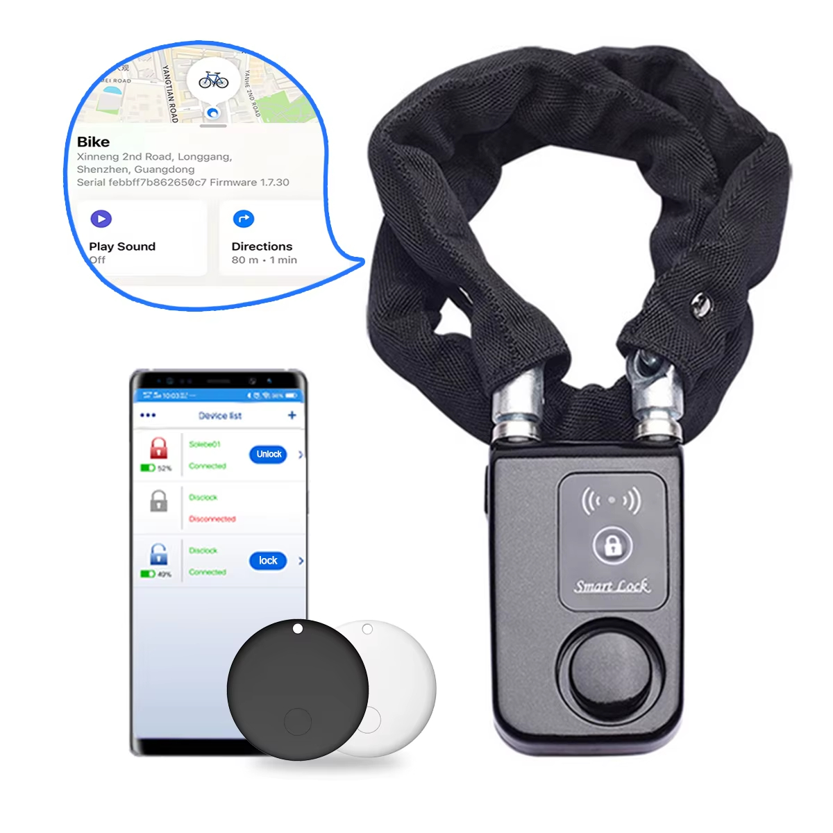 110dB Alarm Fietskettingslot m - Smart Home Hub Apple recensie en prijs