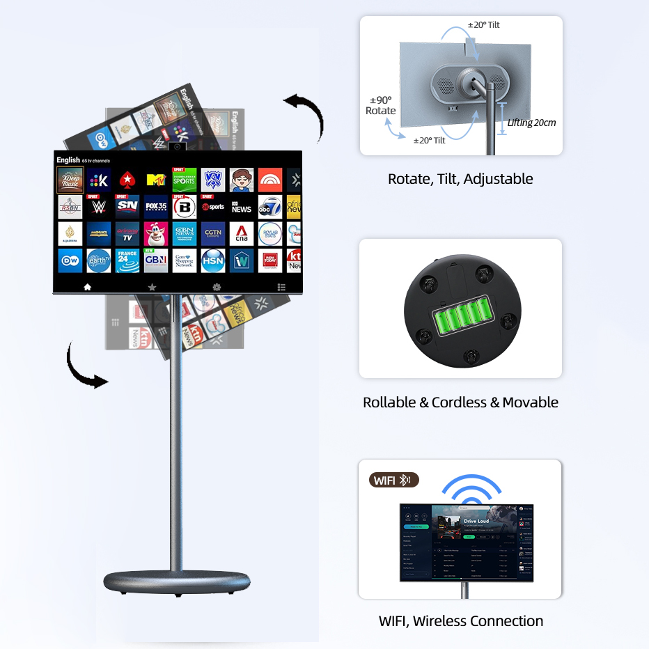 Slim draagbaar tv-scherm mobie - Smart Home Tv recensie en prijs