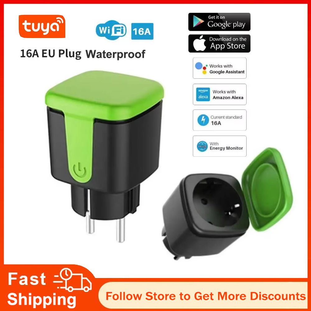 Tuya EU 16A WiFi Smart Waterpr - Smart Home Voice Control recensie en prijs