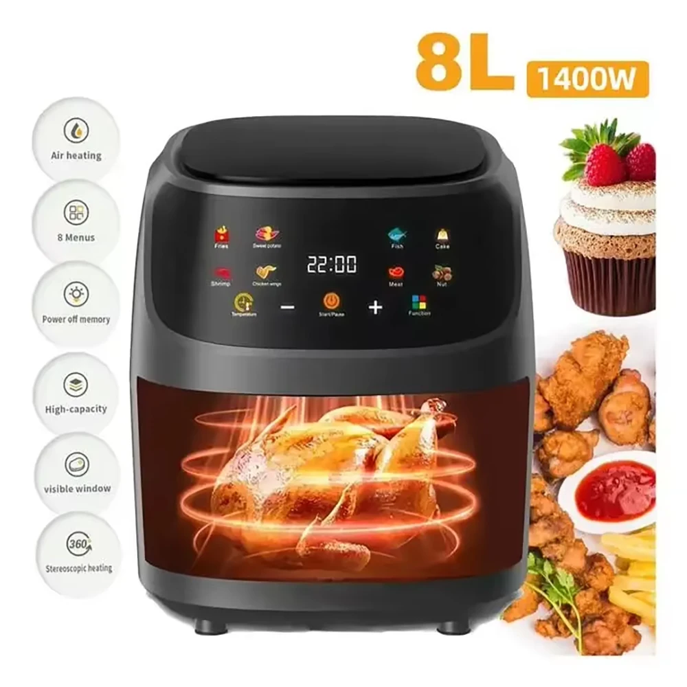 1400W 8L Olievrije Slimme Hete - Smart Home Oven recensie en prijs